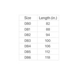 Double Wrap Belt - Black Striped - 1.5" Width